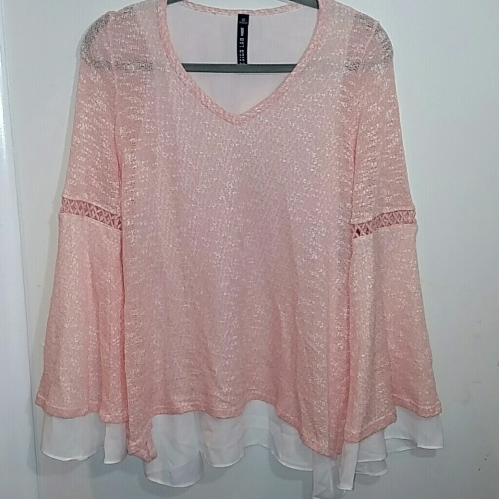 Design Lab Bell sleeve sweater